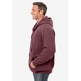 thumbnail image 2 of Kingsize Men's Big & Tall Fleece Zip-front Hoodie Jacket, 2 of 6