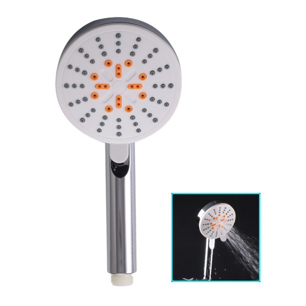 Cabezal de ducha de mano para baño Worallymy con 5 modos de pulverización Revestimiento redondo Cabezal de ducha con pulverizador para ahorro de agua Worallymy JD735810115