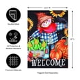 thumbnail image 3 of Harvest Scarecrow Garden Flag 2 Sided Welcome, 3 of 6