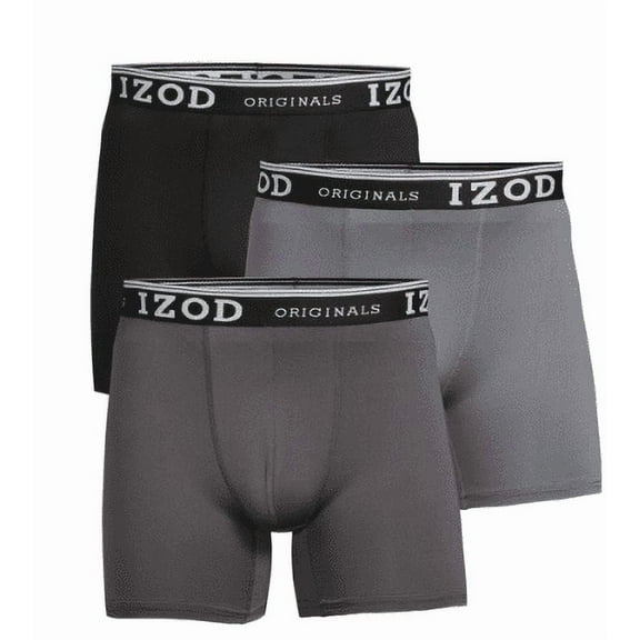 IZOD Men's Boxer Briefs, 3-Pack