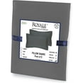 thumbnail image 5 of Royale Linens Pillow Shams 2 Pack Euro Size 26x26 Inch - Brushed 1800 Microfiber - Bed Pillow Shams, Wrinkle & Fade Resistant Super Soft and Cozy - Envelope Closure - Oxford Pillowcase (Euro,Grey), 5 of 8
