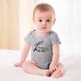 thumbnail image 2 of I Hooked Daddy's Heart - Baby Clothes - Funny Newborn Bodysuit Outfits for Boys And Girls Gray-style-1 9months, 2 of 7