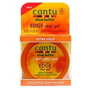 Cantu Shea Butter Extra Hold Edge Stay Gel for Natural Hair, 2.25 Oz