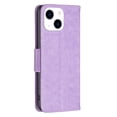 thumbnail image 2 of Wallet Case for iPhone 15, Butterflies Pattern Luxury PU Leather Card Slots Holder Magnetic Flip Folio Cover with Kickstand Soft Silicone Shockproof Protective Case, Violet, 2 of 8