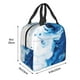thumbnail image 3 of Easygdp Blue White Fluid Art Bolsa Térmica Premium - Tela Oxford Impermeable, Gran Capacidad, Bolsillo Frontal, Unisex para Trabajo, Escuela, Actividades al Aire Libre y Picnics, 3 of 8