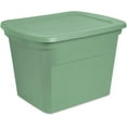 thumbnail image 2 of Plastic Storage Bins, 18 Gallon Tote Containers with Lids, Crisp Green, 2 of 8