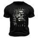 thumbnail image 3 of Tops para hombre, blusas y camisas de cuello redondo y manga corta para hombre. Top/camisa de cuello redondo y manga corta con estampado del Día de la Independencia para hombre. Tops para hombre., 3 of 5