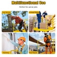 thumbnail image 7 of Homhougo—Safety Cage,36 "Foldable Forklift Work Platform That Can Withstand 1200 Lbs Is Suitable For 1 Or 2 Person Forklift Human Basket For Light Change, Painting, Roof Repair,Tree Service, 7 of 7
