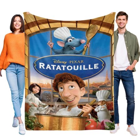 Ratatouille blanket this soft durable flannel blanket Ideal for home or outdoors.it offers cozy warmth and easy maintenance with star appeal 39 x 59-inch(100×150cm)