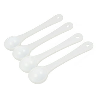 Fancy 50pcs 5G Plastic Measuring Spoon Gram Scoop Food Baking Medicine Powder White