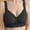 Black, variant on REORIAFEE Full Coverage Bras for Women Wide Straps Lace Mesh Everyday Bras No Wire Bras V Neck Comfy Corset Bra Adjustable Straps Stretchy Seamless Smoothing Brassiere Anti-Sagging Bra