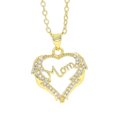 thumbnail image 1 of EYIKA Full Multicolor Zircon Letter MOM Mama LOVE Pendant Enamel Stainless Steel Necklace Charm Women Jewelry for Mother Gift45cm Gao Jinjia LED, 1 of 2