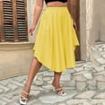 thumbnail image 6 of biudgviw Plus Size Capris for Women Loose Flowy Wide Leg Capri Pants Casual Elastic Waist Cropped Culottes Summer Clothes, 6 of 6