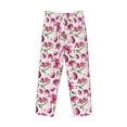 thumbnail image 6 of Uemuo Lilies Flowers Pattern Men's Wide Leg Palazzo Lounge Pants with Pockets Light Weight Loose Comfy Casual Pajama Pants-Small, 6 of 9