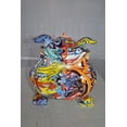 thumbnail image 4 of Nifao Modern Happy Graffiti Bulldog Statue Made of Resin – Home Decor Sculpture, 14"L x 19"W x 10"H, 4 of 12
