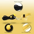 thumbnail image 3 of Training Whistles Stainless Steel Gold Whistle Metal Hanging Neck Sports Referee Outdoor Accessory, 3 of 4