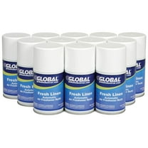 Global Industrial Automatic Air Freshener Refills Fresh Linen 7 oz. Can - 12 Ref