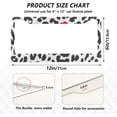 thumbnail image 4 of Coolnut Leopard License Plate Frames 2 Pack, Waterproof Aluminum Alloy Car Tag Holder 2 Holes License Plate Covers with Screw Caps Auto Accessories, 4 of 7