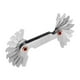 thumbnail image 3 of Yuarrent Medidor de rosca Medidor de paso de rosca de tornillo métrico de 60 grados para herramienta de medición Herramientas y accesorios para hornear Yuarrent HA015969-00, 3 of 6