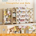 thumbnail image 5 of Lukstr Toy Storage Organizer for Kids with 12 Bins, 6 Shelves and Stuffed Animal Storage Tower, 3-in-1 Kids Storage Organizer for Playroom, Nursery, 5 of 8