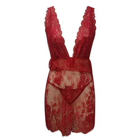 

Cathalem plus Size Womens Lingerie Women Fashion Dress Lingerie Roleplay Lingerie Set Women Honeymoon Outfits for Women Underwear Red X-Large