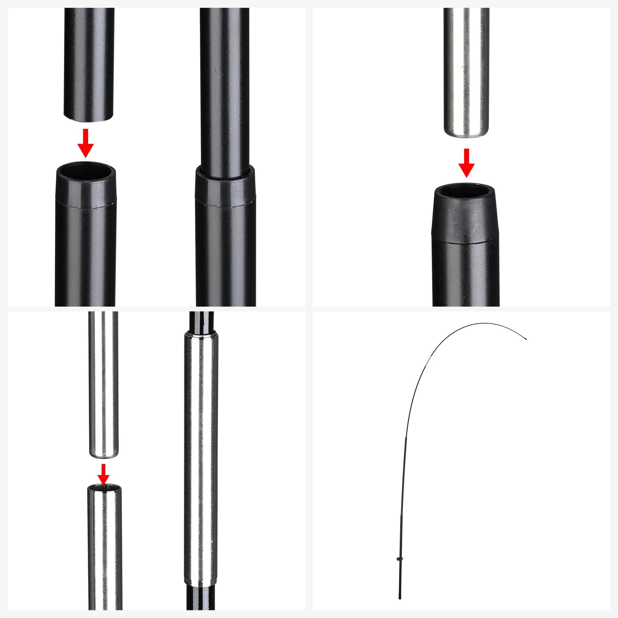 InstaHibit 10 Pack 11ft Teardrop Feather Flag Pole Kit for Business Advertising