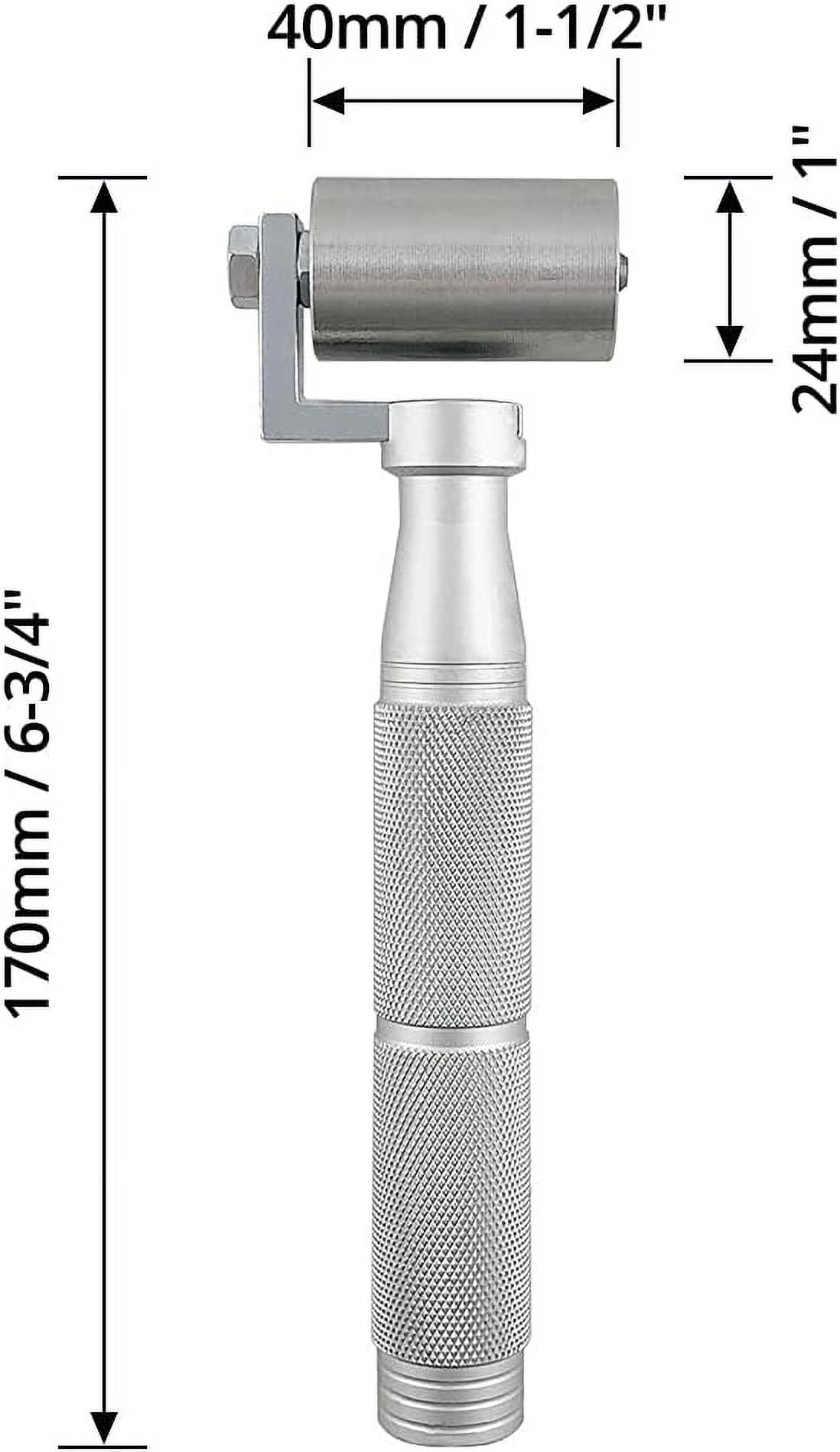 Professional-Grade Seam Roller, Flexible Operation With Smooth Rotation, Ergonomic Non-Slip Handle For Efficient Use In Silver, 170Mm Long