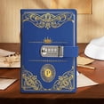 thumbnail image 2 of Notebook A5 Lockable Vintage Journal Combination Lock Diary PU Leather Lined Thick Paper 200 Pages Business for College Office Privacy by Xuniizn, 2 of 7