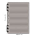 thumbnail image 3 of A5 Transparent -Bound Notebook with Detachable Pages, Soft Cover, Thick Paper, for High School Students, Study Notes, Sketching, To-Do Lists, 3 of 6
