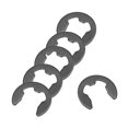 thumbnail image 3 of Unique Bargains E-Clip Circlip -10mm External Retaining Shaft Snap Ring Carbon Steel Black 30pcs, 3 of 5