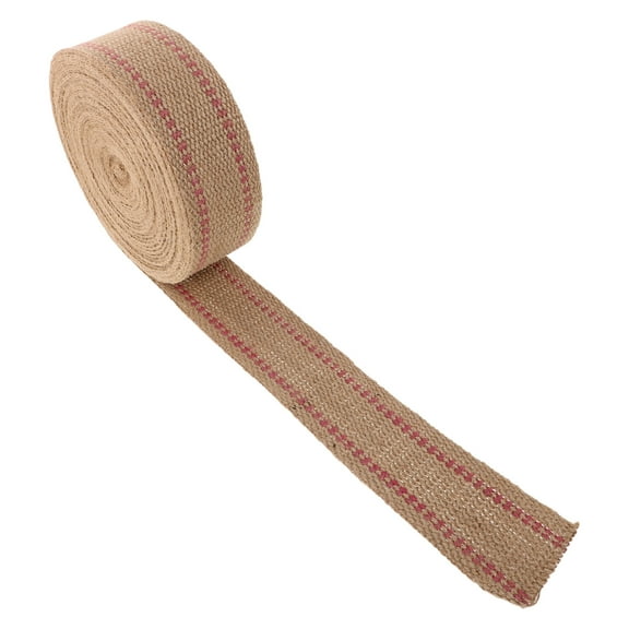 OFFIGAM Red Jute Upholstery Webbing Tape for Chair Repair, Furniture Decoration, Projects and Home Improvement