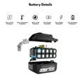 thumbnail image 5 of 2PACK 3.0Ah Battery DCB203 Replacement for Dewalt 20V, 5 of 7