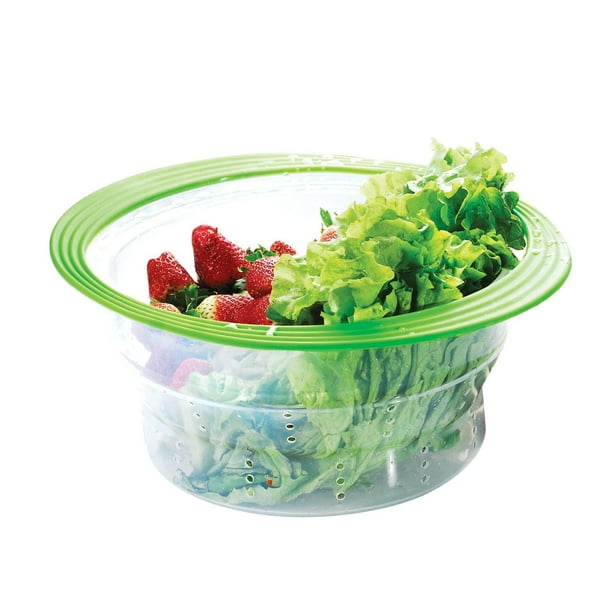 INNOKA Silicone Collapsible Pasta Insert & Colander Green