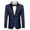 Blue, variant on Mens Floral Tuxedo Jacket Paisley Shawl Lapel Suit Blazer Jacket for Dinner