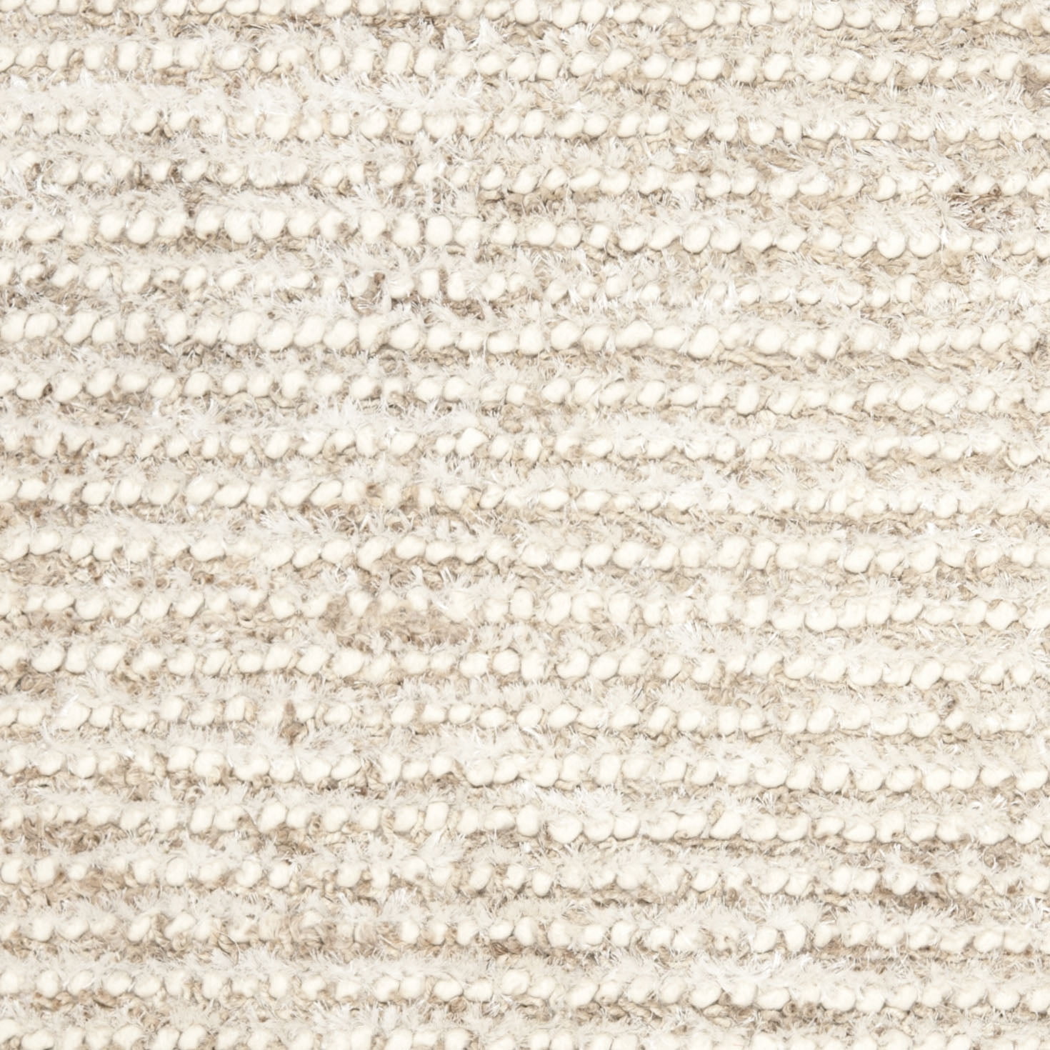 SAFAVIEH Constance Braided Plush Shag Runner Rug, White/Beige, 2'3" x 7'