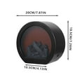 thumbnail image 2 of Fireplace Lanterns Decorative,Small Fake Fire Place,Flame Effect LED Fire Lamp,Battery Operated USB Charge Portable Fireplace,Indoor Outdoor Christmas Decoration (No Heater Function Black),A, 2 of 7