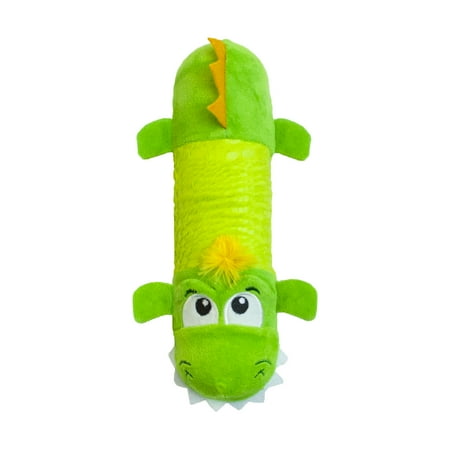 Stuffing Free Big Squeak Gator Squeaking Plush Dog (Best Squeaky Dog Toys)