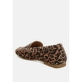 thumbnail image 3 of Paboa Leopard Print Flat Loafers, 3 of 5