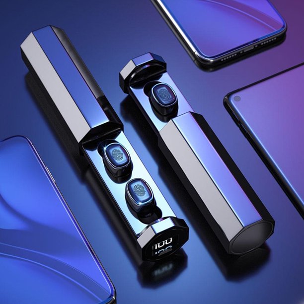 Auriculares inalámbricos TWS True con micrófono y control táctil a prueba de agua a diario