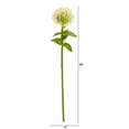 thumbnail image 2 of Nearly Natural 24in. Pincushion Artificial Flower (Set of 6), White, 2 of 3