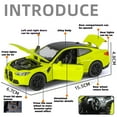 thumbnail image 4 of 1:32 BMW M4 Coupe Sports Car Alloy Metal Diecast Model Car Racing Enthusiasts' Collection Ornaments High Simulation Decorations AG13 Purple Box, 4 of 6