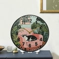 thumbnail image 4 of Yayeee Wall Clock Battery Operated 9.5" Silent Quartz Non-Ticking for Living Room Decor, Pink Sleeping Cat, 4 of 8