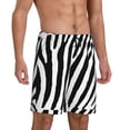 thumbnail image 2 of Bixox Men's Zebra printed lightweight casual shorts, soft sleep shorts with pockets., 2 of 7
