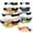Black, variant on 16pcs Sealed Glass Food Storage Containers (8 Lids+8 Containers) Lunch Boxes for Salads, Fruits, Vegetables, and Sandwiches, Black