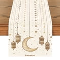 thumbnail image 3 of Bookk Ramadan Decorations Polyester With Star And Moon Design And Easy Clean For Holiday Party Home Celebration, 3 of 4