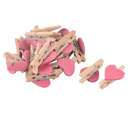 Christmas Clothespin Crafts Unique Bargains 20pcs Weeding Christmas Decor Card Photo Crafts Pegs Clothespin Wooden Clip ()