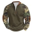 thumbnail image 2 of Blusas y camisas de manga larga con cuello redondo para hombre, sudadera con capucha de cuello redondo con cremallera y estampado, sudadera de manga larga, blusa de poliéster para hombre, 2 of 4