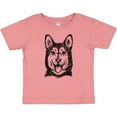 thumbnail image 3 of Inktastic Siberian Husky Sketch Portrait Boys or Girls Baby T-Shirt, 3 of 5