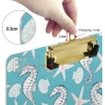 thumbnail image 4 of FMSHPON Seahorse Starfish Pattern Clipboard Hardboard Wood Nursing Clip Board and Pull for Standard A4 Letter 13x9 inches, 4 of 6