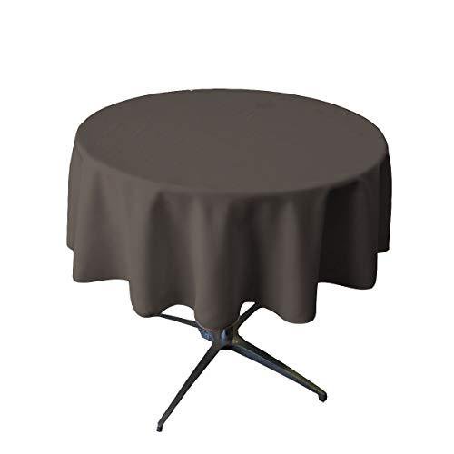 small tablecloth polyester round 36 inch by broward linens (charcoal